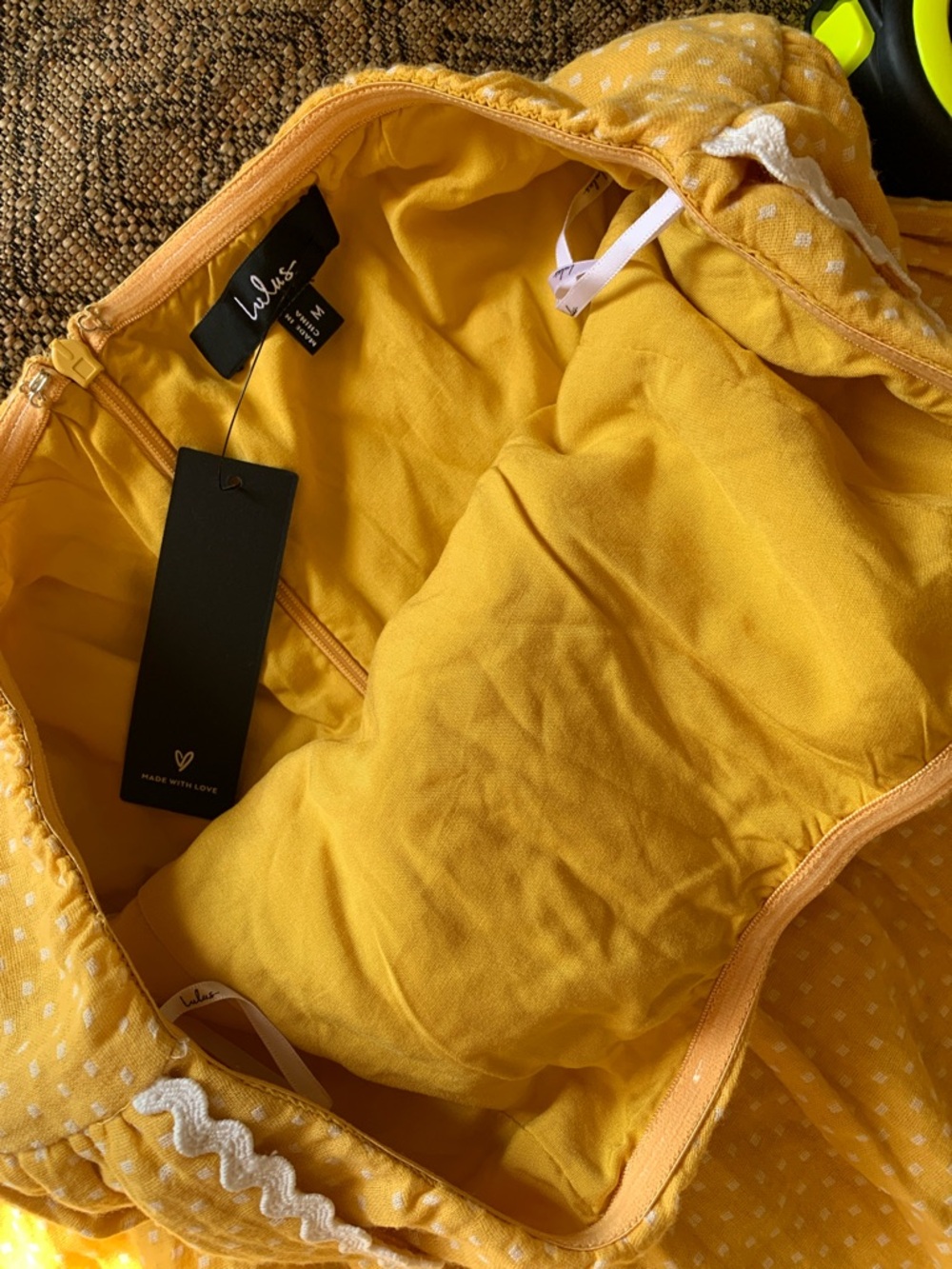 Delightful Design Yellow Polka Dot Midi Dress With Pockets
Lulus. - Picture 9 of 16